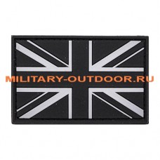 Патч Флаг Великобритании 80x50мм Black/Grey PVC